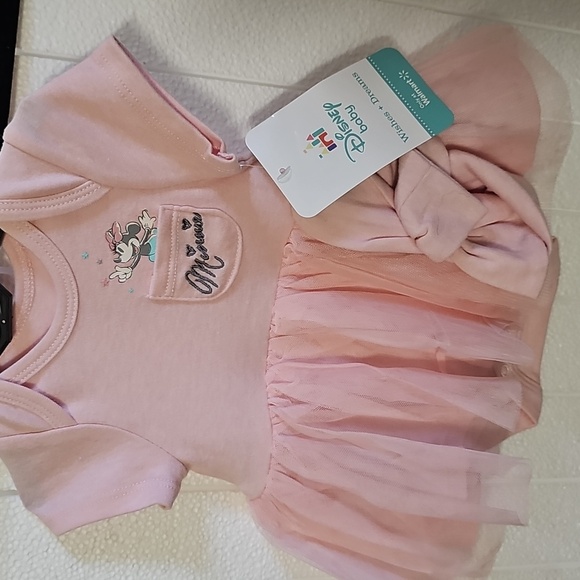 Nwt Disney Baby Pink Minnie Mouse Tutu Dress - Picture 1 of 5